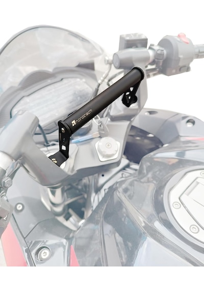 Noratech Moto Telefon Tutucu Standı Ve Gps Navigasyon Braketi, Bajaj Rs 200 İçin Uyumlu, Siyah Metal, Vida Montajı, Evrensel Telefon Uyumluluğu Belirtilmemiş