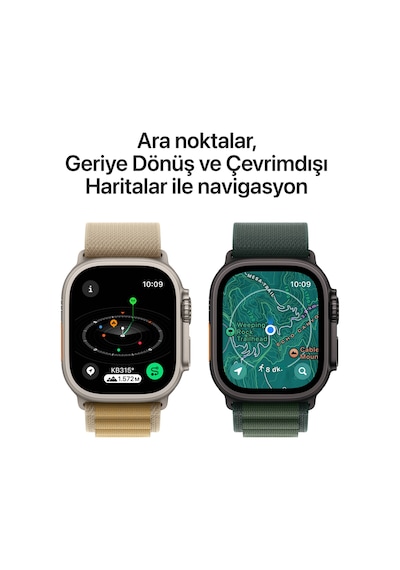 Apple Watch Ultra 2 GPS + Cellular 49 MM Titanyum Kasa Titanyum Milano Loop Small Akıllı Saat (Apple Türkiye Garantili)