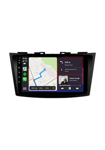 Suzuki Swift Android Multimedya 2011-2016 Carplay Android Auto Navigasyon Kameralı 4gb Ram 32gb 9"