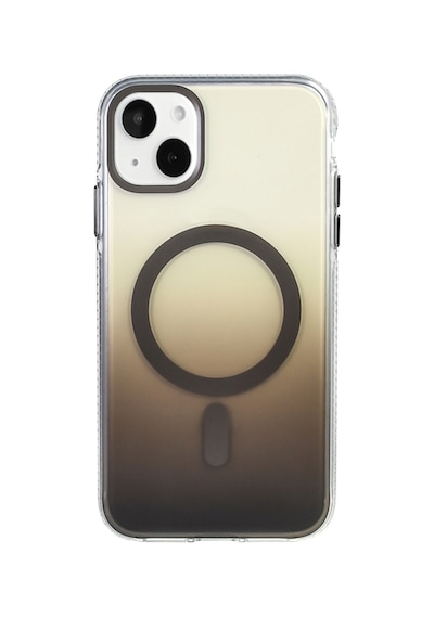 Subutu Apple Uyumlu iPhone 15 Kılıf M-safe Şarj Özellikli Transparan Renk Geçişli Sbt Toros Kapak - Gold Altın