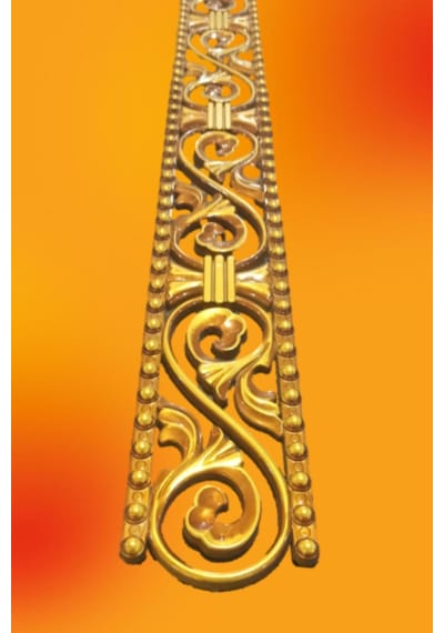 Saray Tavan Kahve 10 cm Alın Bandı-Bordür 10*100 cm