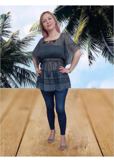 Plaj Elbisesi Pareo (555259869) Beyaz