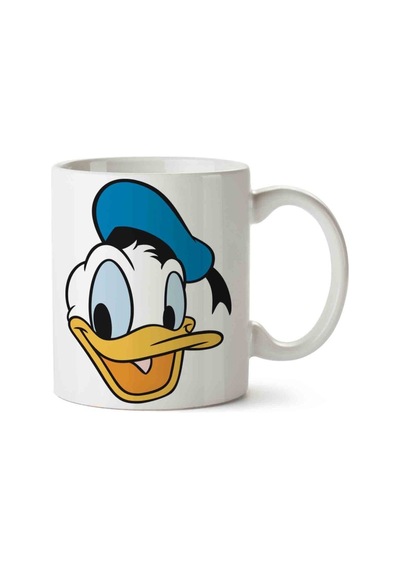 Donald Duck 2 Porselen Kupa Bardak Beyaz