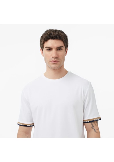 Nautica Regular Fit Erkek T-shirt V65363t Beyaz
