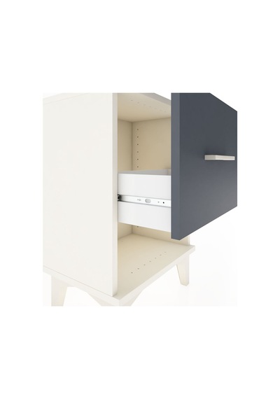 Arges Komodin Tek Çekmeceli 44x30x64 Aytaşı-antrasit Aytaşı