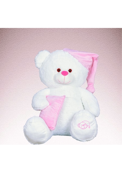 Uyku Arkadaşım Ayıcık 65 Cm Pembe Beyaz