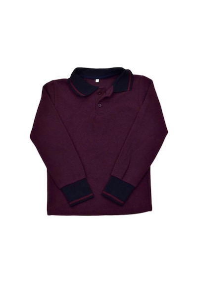 Kolej Polo Yaka Selanik Sweat Mürdüm Bgl-st03896 001 Mürdüm