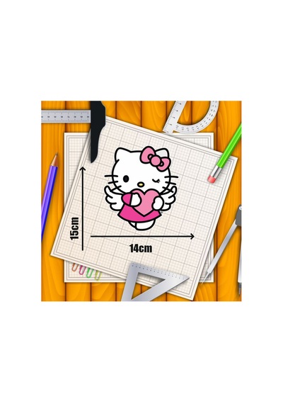 Helo Kiti Kalpli Motorsiklet, Laptop, Kask, Araba Sticker 15x14 Cm