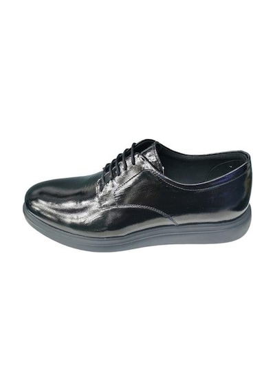 Siyah Rugan Bağcıklı Erkek Ayakkbı