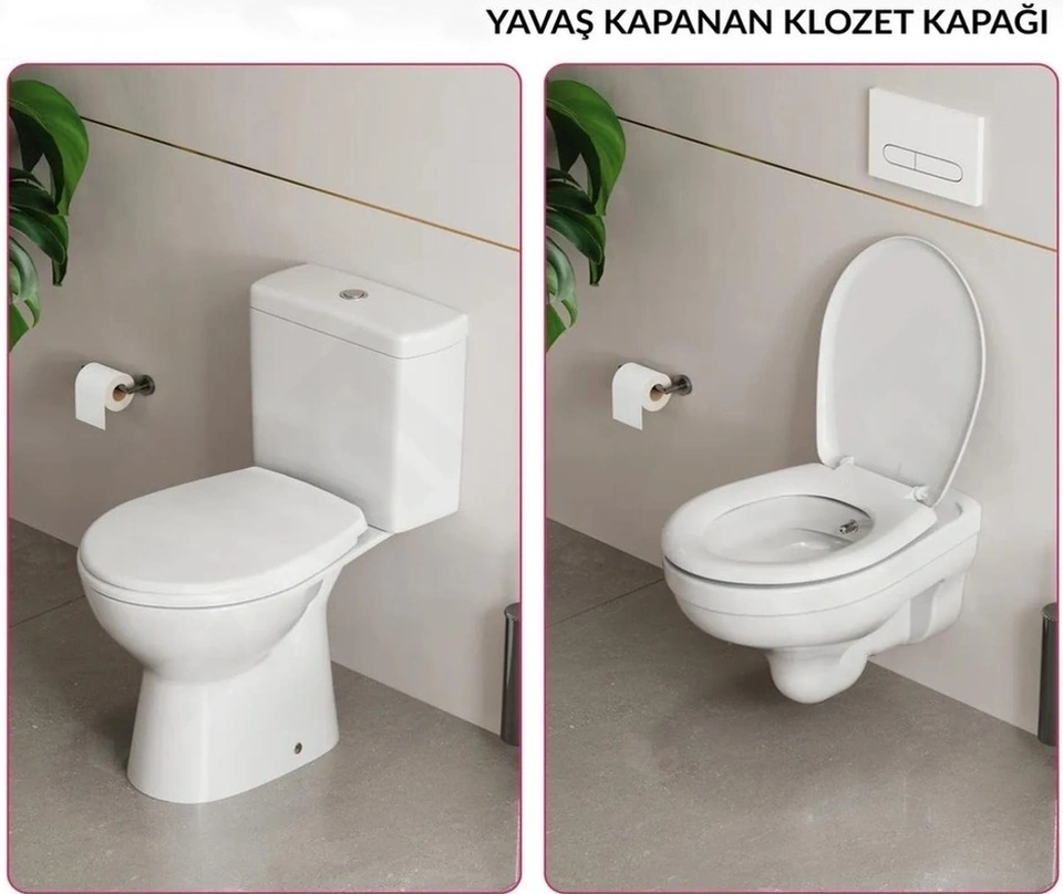 Nkp Slim Smart Yavaş Kapanan Klozet Kapağı