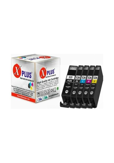 Xplus® Pixma MG6250 Kartuş Set 5 Renk Takım Uyumlu Yüksek Kapasit