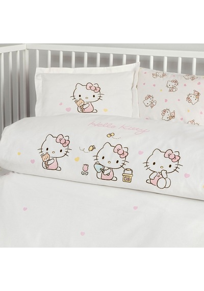 Hello Kitty Cute Baby Pamuk Bebek Nevresim Takımı Çok Renkli
