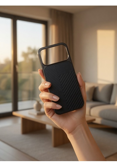 İphone 17/18 Promax Ortak Uyumlu Karbon Fiber Desenli Darbeye Dayanıklı Kılıf Çok Renkli5
