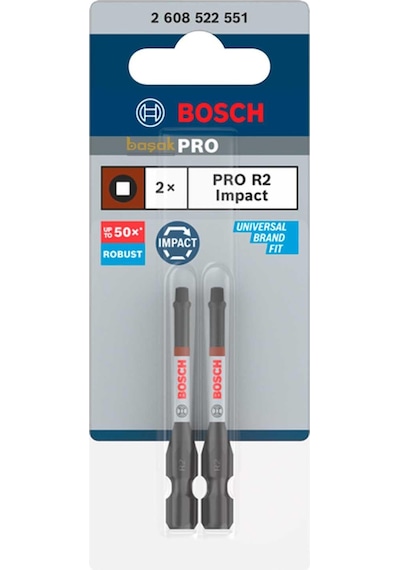Bosch Pro Impact R2 55 Mm Kare Bits Uç 2'li 2608522551