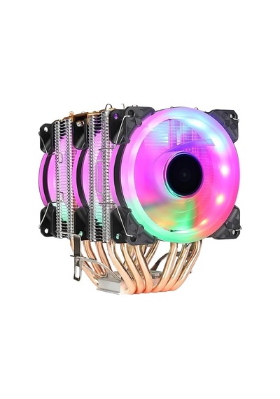 Cold Frost Rgb Fanlı Intel Amd Uyumlu Bakır Borulu Cpu Soğutucu İşlemci Fanı Cold Frost 603