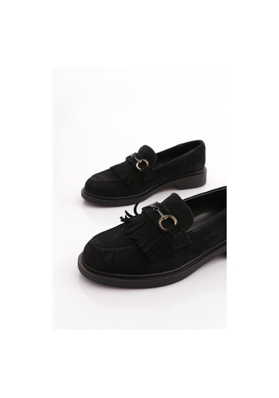 Dgn 010 Kadin Loafer Ayakkabi Siyah