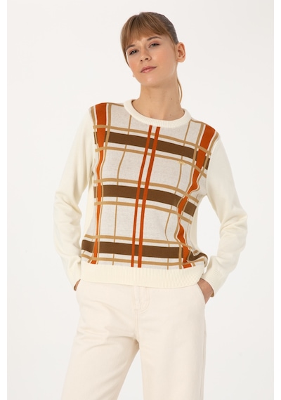 U.s. Polo Assn. Kadın Krem Melanj Kazak /triko 50314812-vr159 Krem Melanj