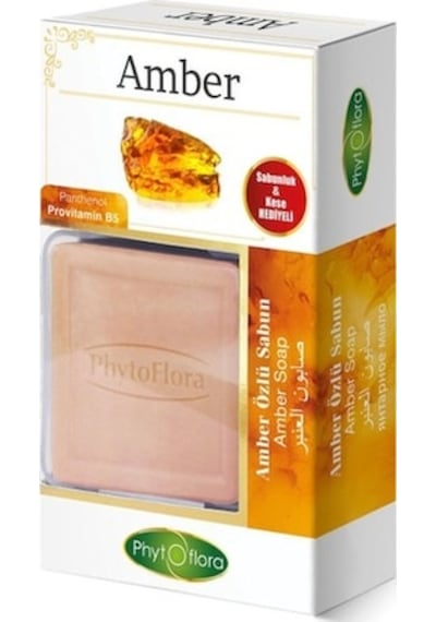 Phytoflora Amber Özlü Misk Kokulu Vitamin B5 Sabun 125 G + Kese + Sabunluk