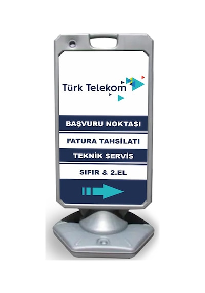 Turktelekom   Reklam ve Yönlendirme Uyari Dubasi A Tabela Gri
