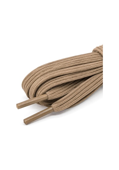 Hapshoe 90 Cm Elastik Lastikli 8 Mm Bej Ayakkabı Bağcığı