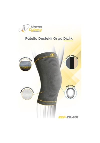 MORSA CYBERG® Örgü Patella Destekli Dizlik