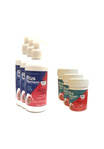 Hintohu Tüy Dökücü Azaltıcı Rus Merhemi 250 Ml 3 Adet+genital Bölge Merhemi 50 Ml 3 Adet