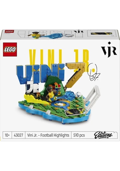 LEGO® Editions Vini Jr. – Unutulmaz Futbol Anları 43027 - 10 Yaş ve Üzeri Çocuklar için Yaratıcı Oyuncak Yapım Seti (510 Parça)