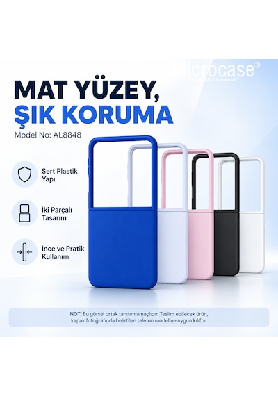Microcase Honor Magic V6 İle Uyumlu Mat Yüzey Sert Plastik Kılıf - Al8848 Siyah
