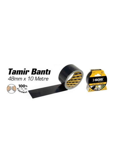 Sgs Tamir Bantı Siyah 48Mmx10Mt