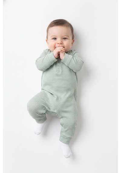 Tiffany Baby & Kids Stripe Tasarımlı Tulum Yeşil