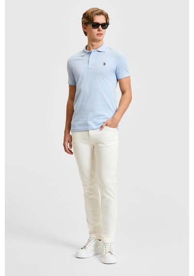 U.S. Polo Assn. U.s. Polo Assn. Erkek Açık Mavi Tişört Basic 50322347-vr003 Acık Mavı