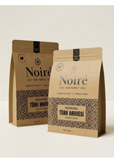 2'li Set Noire Geleneksel Türk Kahvesi 100g %100 Arabica Asırlık Lezzet Öğütülmüş
