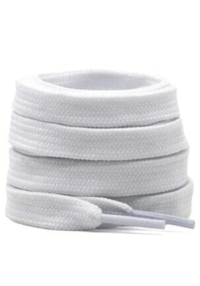 Mece Spor Spor Ayakkabı Bağcığı 120 Cm - 1 Çift Krampon Halı Saha Sneakers Uyumlu Beyaz