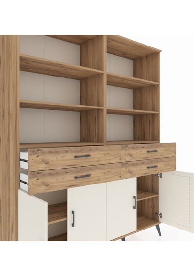 Hyperion Gardrop 8 Raflı 4 Çekmeceli 4 Kapaklı 176x44x221 Çam-aytaşı/çam Aytaşı/çam Hyperion Gardrop 8 Raflı 4 Çekmeceli 4 Kapaklı 176x44x221 Çam-aytaşı/çam Aytaşı/çam