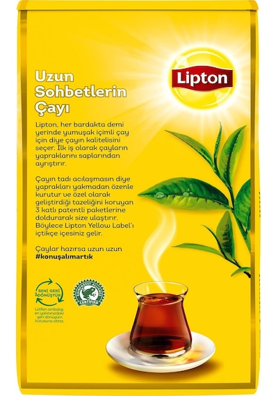 Lipton Yellow Label Dökme Çay 1000 Gr X 4 Adet