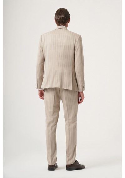İmza Bej-vizon Kırlangıç Yaka Çizgili Kruvaze 6 Drop Slim Fit Tam Astar Esnek Takım Elbise 1001260286 Bej - Vizon İmza Bej-vizon Kırlangıç Yaka Çizgili Kruvaze 6 Drop Slim Fit Tam Astar Esnek Takım Elbise 1001260286 Bej - Vizon