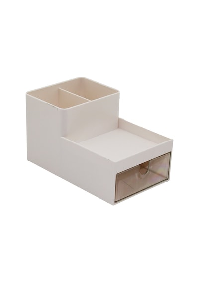 Tek Çekmeceli + 3 Bölmeli Plastik Makyaj - Takı Organizer 16x9.5 Çok Renkli