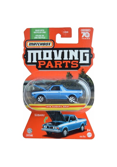 Kibrit Kutusu 1978 Subaru Brat, Hareketli Parçalar 44/54 70 Yıl Açık Bej
