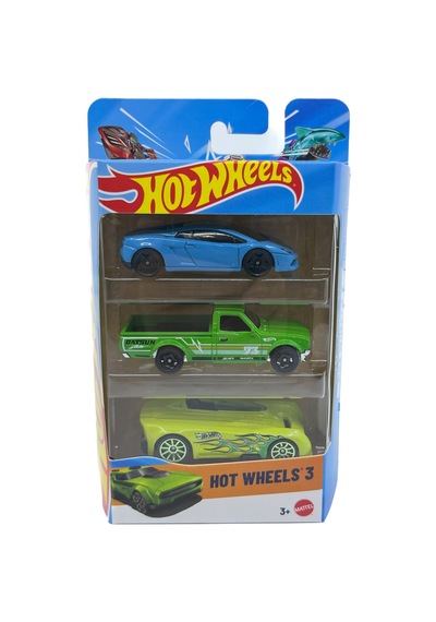 Hot Wheels 3'lü Araba Seti - Set 8 Çok Renkli