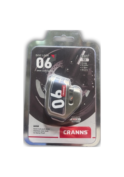 Cranns Zero6 Motosiklet Disk Kilidi