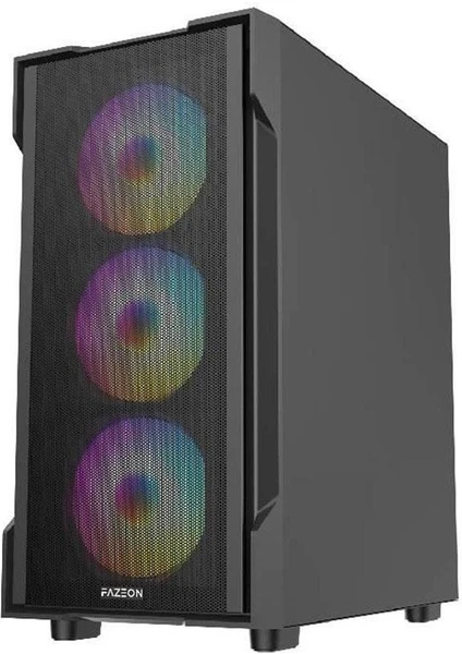 Fazeon F1 Mesh 4x120mm Rainbow Fanlı Matx Bilgisayar Kasası Psu Yok