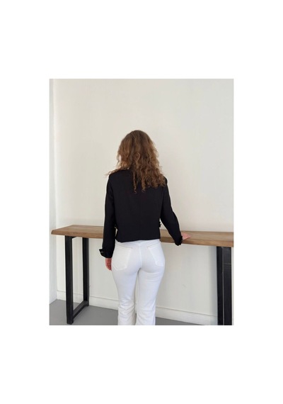 Verymoda Çin Düğmeli Ceket F2105 Siyah
