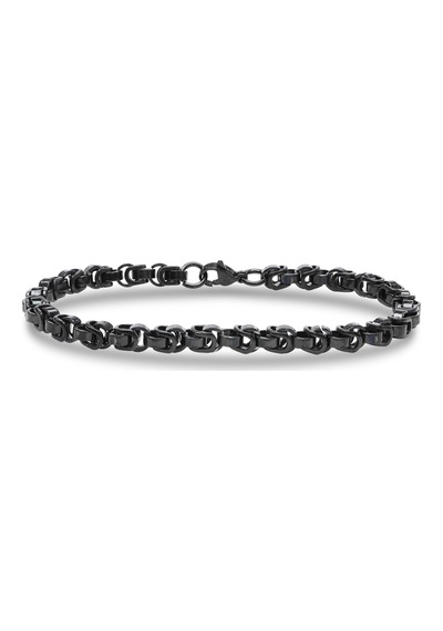 Moncuk Design Box Cuban Çelik Zincir Bileklik 6mm 3351czb2d11 Sarı