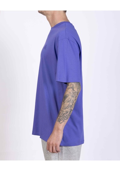 Kappa Logo Adam Erkek Mor Oversize Tişört