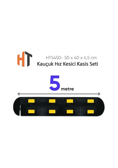 Kauçuk Hız Kesici Kasis Seti -2 Bantlı Eko - 5 Metre