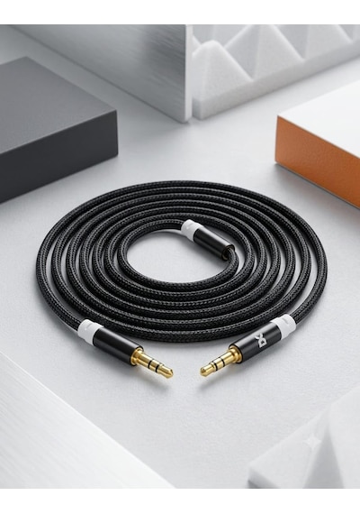 3.5mm Ses Kablosu Erkek - Erkek Aux Kablosu 3.5-3.5 Mm Klasik Aux Cable Ac-06