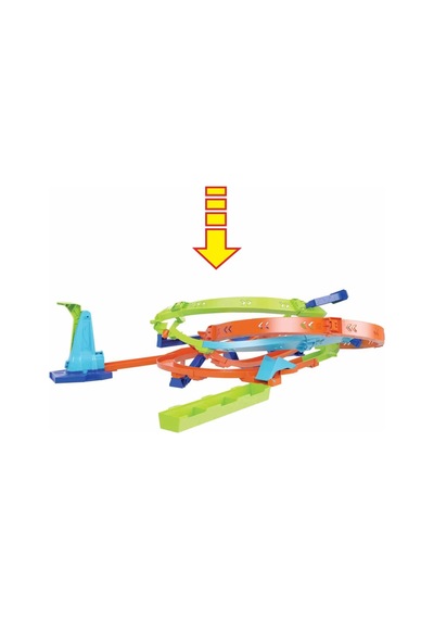 Hot Wheels Bumerang Çemberli Yarış Pisti Htk16 Turuncu