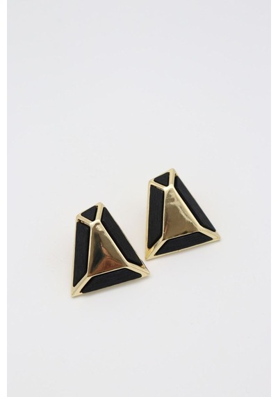 Çelik Küpe 14 K-17201 30mm Çok Renkli