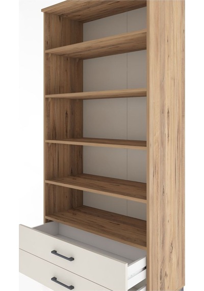 Hyperion Dolap 5 Raflı 2 Çekmeceli 88x44x195 Çam-aytaşı Atlas Çam