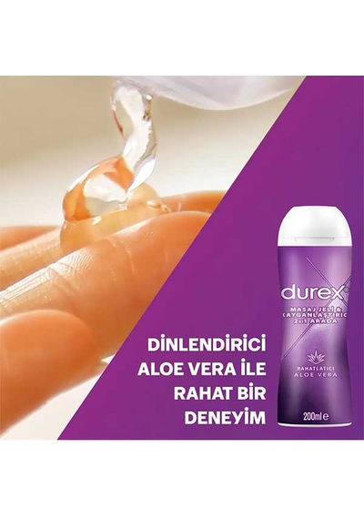 Durex Aloe Vera 2'si 1 Arada Masaj Jeli Ve Kayganlaştırıcı